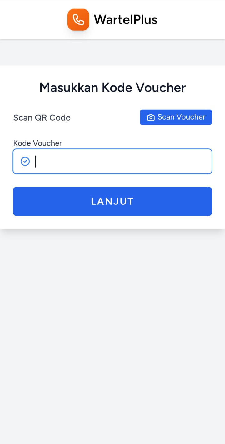 Input Voucher Screen