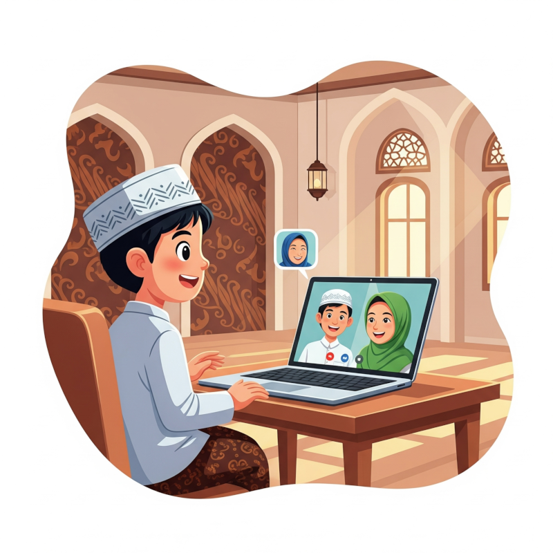 Wartel Digital Pesantren: Komunikasi Santri dan Orang Tua Semudah Zoom & Google Meet